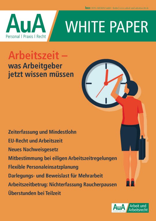 Whitepaper "Arbeitszeit - was Arbeitgeber jetzt wissen müssen"