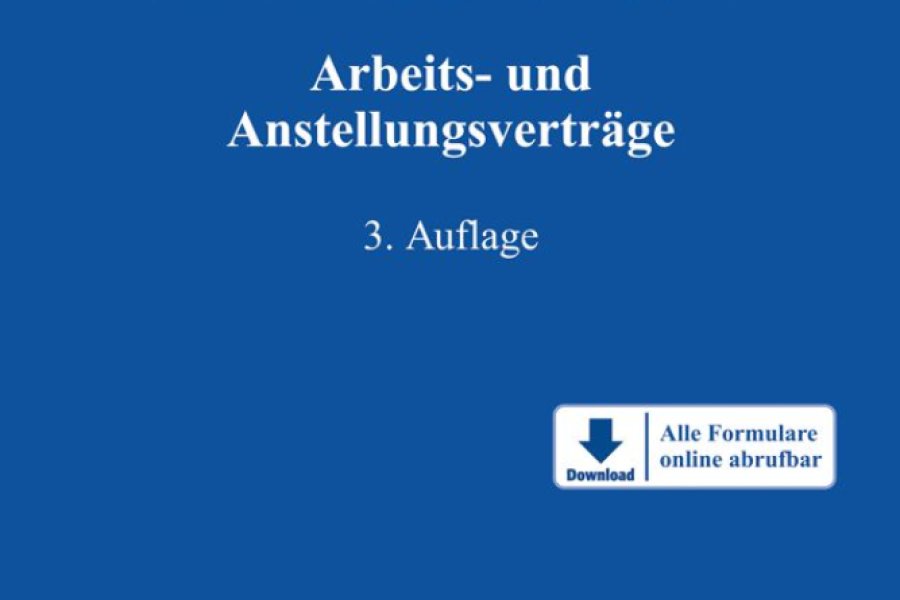 Cover „Vertragsgestaltung im Arbeitsrecht“ Bild: Verlag C. H. Beck