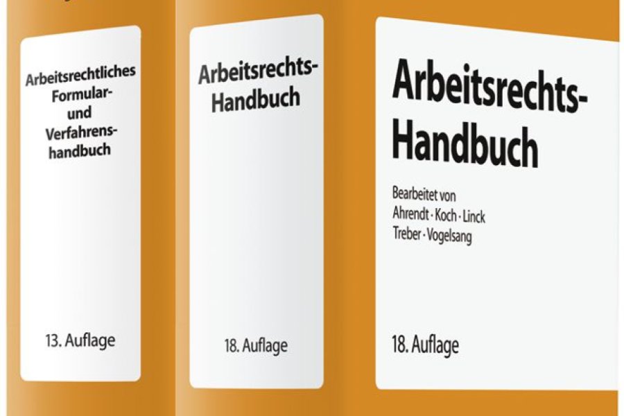 Cover „Arbeitsrechts-Handbuch und Arbeitsrechtliches Formular- und Verfahrenshandbuch“ Bild: Verlag C. H. Beck