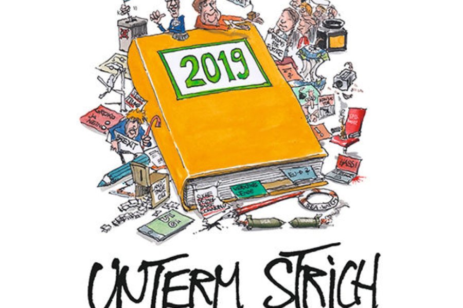 Cover „Unterm Strich 2019“ Bild: Klartext Verlag
