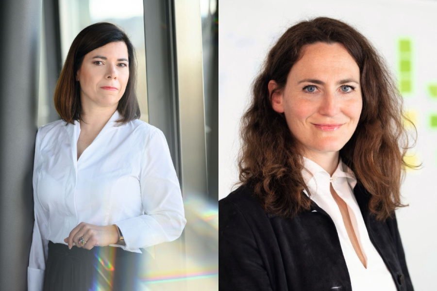 Prof. Dr. Antoinette Weibel (li.), Lehrstuhl für Personalmanagement, Direktorin Forschungsinstitut für Arbeit und Arbeitswelten, Universität St. Gallen, und Prof. Dr. Isabelle Wildhaber (re.), LL.M., Lehrstuhl für Privat- und Wirtschaftsrecht, Direktorin Forschungsinstitut für Arbeit und Arbeitswelten, Universität St. Gallen Bild: Weibel