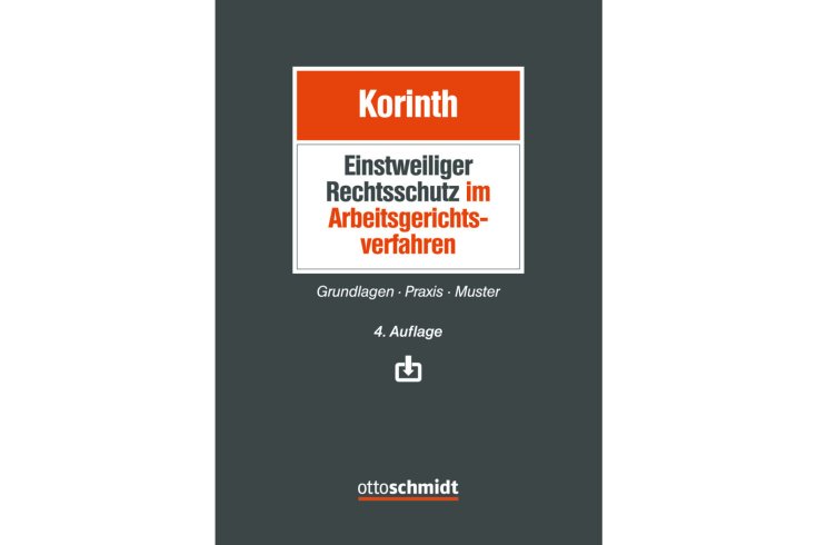 Cover „Einstweiliger Rechtsschutz im Arbeitsgerichtsverfahren“ Bild: Verlag Dr. Otto Schmidt