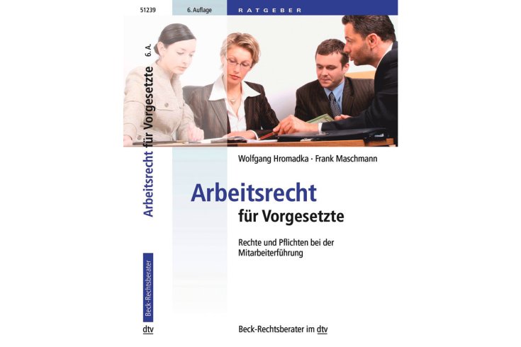 Cover „Arbeitsrechts-Handbuch und Arbeitsrechtliches Formular- und Verfahrenshandbuch“ Bild: dtv Verlagsgesellschaft